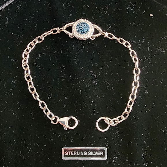 Real blue diamonds bracelet - Picture 3 of 12